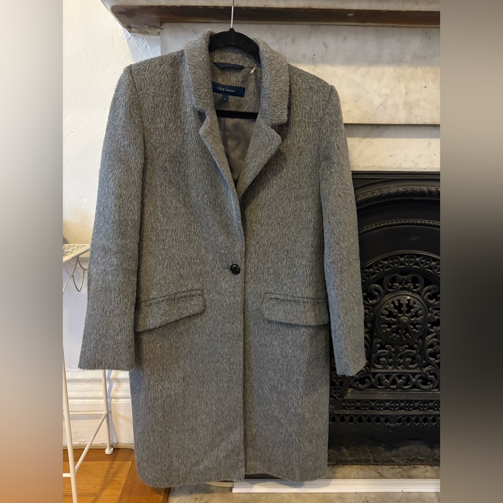 Cole Haan Women's Charcoal Trench Coat